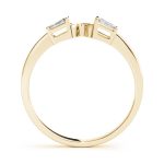 Fancy Shape Baguette Wedding Ring, in Yellow Gold - 50229