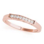 Channel Set Wedding Ring, in Rose Gold - 50251