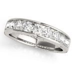 Channel Set Wedding Ring, in Platinum - 50255