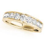 Channel Set Wedding Ring, in Yellow Gold - 50255