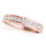 Channel Set Wedding Ring, in Rose Gold - 50257