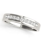 Channel Set Wedding Ring, in Platinum - 50257