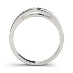 Channel Set Wedding Ring, in White Gold - 50257