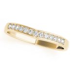 Curverd Wedding Ring, in Yellow Gold - 50262