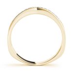 Curverd Wedding Ring, in Yellow Gold - 50262