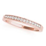 Channel Set Wedding Ring, in Rose Gold - 50270