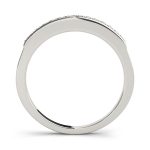 Channel Set Wedding Ring, in White Gold - 50270