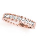 Channel Set Wedding Ring, in Rose Gold - 50278