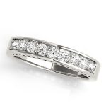 Channel Set Wedding Ring, in Sterling Silver - 50278