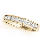 Channel Set Wedding Ring, in Yellow Gold - 50278