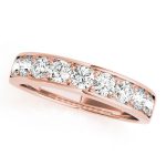 Prong Set Wedding Ring, in Rose Gold - 50280