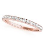 Prong Set Wedding Ring, in Rose Gold - 50281