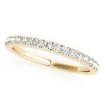 Prong Set Wedding Ring, in Yellow Gold - 50281