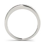 Channel Set Wedding Ring, in White Gold - 50283