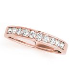 Channel Set Wedding Ring, in Rose Gold - 50284