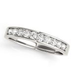 Channel Set Wedding Ring, in Platinum - 50284