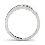 Channel Set Wedding Ring, in White Gold - 50284