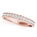 Channel Set Wedding Ring, in Rose Gold - 50285