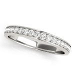 Channel Set Wedding Ring, in Sterling Silver - 50285