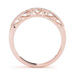 Curverd Wedding Ring, in Rose Gold - 50286