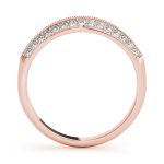 Pave Wedding Ring, in Rose Gold - 50287