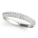 Pave Wedding Ring, in Platinum - 50287