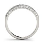 Pave Wedding Ring, in Platinum - 50287