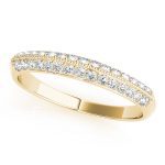 Pave Wedding Ring, in Yellow Gold - 50287