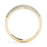 Pave Wedding Ring, in Yellow Gold - 50287