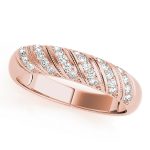 Pave Wedding Ring, in Rose Gold - 50288