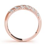 Pave Wedding Ring, in Rose Gold - 50288