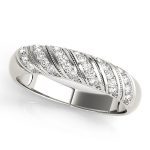 Pave Wedding Ring, in Sterling Silver - 50288