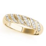 Pave Wedding Ring, in Yellow Gold - 50288