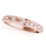 Pave Wedding Ring, in Rose Gold - 50291