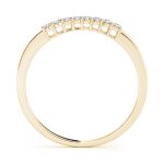 Curverd Wedding Ring, in Yellow Gold - 50292