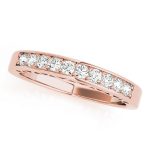 Channel Set Wedding Ring, in Rose Gold - 50295