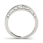 Channel Set Wedding Ring, in White Gold - 50295