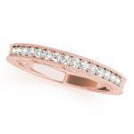 Channel Set Wedding Ring, in Rose Gold - 50296