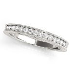 Channel Set Wedding Ring, in Sterling Silver - 50296