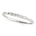 Fancy Shape Baguette Wedding Ring, in Platinum - 50299