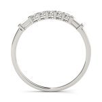 Fancy Shape Baguette Wedding Ring, in White Gold - 50299