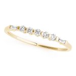 Fancy Shape Baguette Wedding Ring, in Yellow Gold - 50299