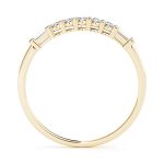 Fancy Shape Baguette Wedding Ring, in Yellow Gold - 50299