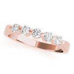 Bar Set Wedding Ring, in Rose Gold - 50300