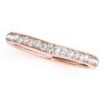 Curverd Wedding Ring, in Rose Gold - 50305