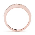 Curverd Wedding Ring, in Rose Gold - 50305