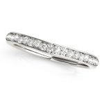 Curverd Wedding Ring, in Sterling Silver - 50305