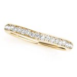 Curverd Wedding Ring, in Yellow Gold - 50305