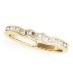 Curverd Wedding Ring, in Yellow Gold - 50306