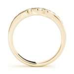 Curverd Wedding Ring, in Yellow Gold - 50306